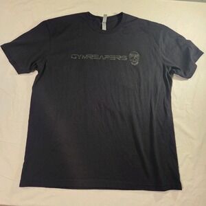 Gymreapers Skull Graphic T-shirt Gym Workout Lifting, Men's Size XL, Black